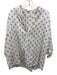 XiRENA Size XL White, Red, Black Cotton Paisley Puff Sleeve Top White, Red, Black / XL