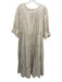 Merlette Size L Sand Beige Cotton Ladder Lace Accents Gathered swing Dress Sand Beige / L