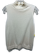 Theory Size M Cream White Wool Blend Sleeveless Turtleneck Stretch Top Cream White / M