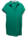 Frank & Eileen Size M Green Cotton Short Sleeve Collar One Pocket Dress Green / M