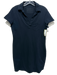Frank & Eileen Size M Navy Blue Cotton Short Sleeve Collar One Pocket Dress Navy Blue / M
