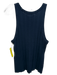 Co Size S Navy Blue Silk Knit Ribbed Tank Top Below knee Skirt Set Navy Blue / S