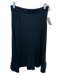 Co Size S Navy Blue Silk Knit Ribbed Tank Top Below knee Skirt Set Navy Blue / S