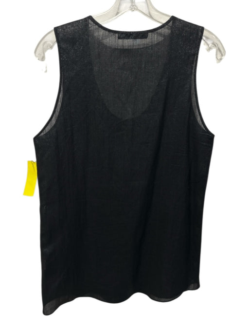 Jenni Kayne Size S / 6 Black Wool & Nylon Metallic Shimmer Tank Skirt Set Black / S / 6