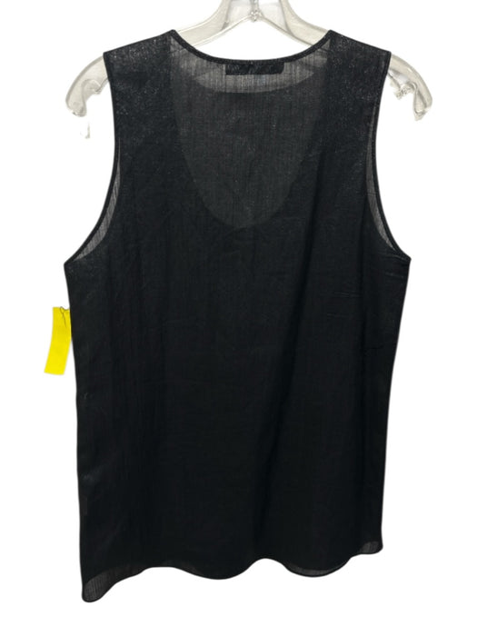 Jenni Kayne Size S / 6 Black Wool & Nylon Metallic Shimmer Tank Skirt Set Black / S / 6