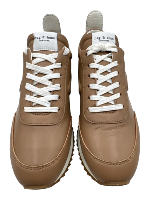 Rag & Bone Shoe Size 8.5 Taupe Brown Leather Low Top Box Inc. Sneakers Taupe Brown / 8.5