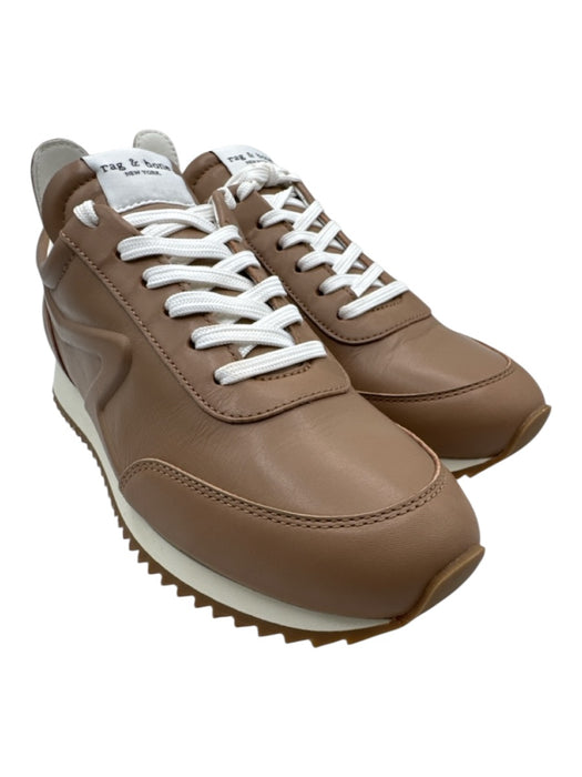 Rag & Bone Shoe Size 8.5 Taupe Brown Leather Low Top Box Inc. Sneakers Taupe Brown / 8.5