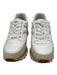 Veronica Beard Shoe Size 8.5 Bone White Leather Low Top Box Inc. Sneakers Bone White / 8.5