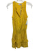 Ramy Brook Size XS Yellow Polyester Sleeveless 1/4 Button Elastic Waist Dress Yellow / XS