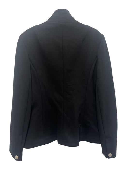 Rag & Bone Size 6 Black Viscose & Nylon Silvertone hardware Blazer Jacket Black / 6