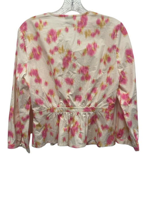 Pferdgarten Size 36 Light Pink Cotton Button Front Tie Dye Top Light Pink / 36