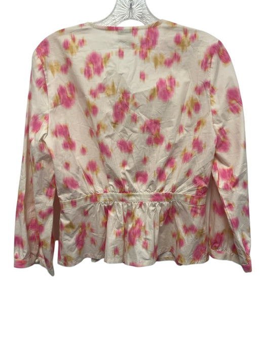 Pferdgarten Size 36 Light Pink Cotton Button Front Tie Dye Top Light Pink / 36