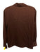 Vince Size XS Brown Silk Blend V Neck Sheer Long Sleeve Top Brown / XS