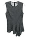 Derek Lam Size 4 Black & White Cotton Blend Sleeveless Zip & Hook Closure Dress Black & White / 4