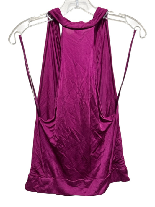 Diane Von Furstenberg Size S Magenta Rayon Sleeveless Cowl Neck Top Magenta / S