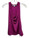 Diane Von Furstenberg Size S Magenta Rayon Sleeveless Cowl Neck Top Magenta / S