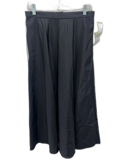 Dorothee Schumacher Size 3 Black Polymide Zip Back Maxi A Line Skirt Black / 3