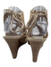 Aquazzura Shoe Size 38 Tan Suede open toe lace up Wedge Sandals Tan / 38
