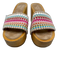 Veronica Beard Shoe Size 8 Beige & Multi textile upper Woven Slide Mule Clogs Beige & Multi / 8