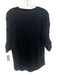 Veronica Beard Jeans Size L Black Cotton 3/4 Sleeve Gathered Detail Top Black / L