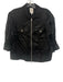 Cinq a Sept Size S Black Cupro Zip Front Long Sleeve Pockets Shacket Jacket Black / S