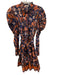 Ulla Johnson Size 8 Navy Blue, Pink, Orange Cotton Long puff sleeve Mini Dress Navy Blue, Pink, Orange / 8