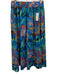 Marie Oliver Size S Blue, Red, Green Cotton Elastic Waist Botanical Print Skirt Blue, Red, Green / S