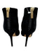 Jimmy Choo Shoe Size 38.5 Black Suede Peep Toe Caged Back Zip Stiletto Pumps Black / 38.5