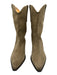 Isabel Marant Shoe Size 39 Taupe Beige Leather Upper Suede Western Boots Taupe Beige / 39