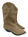 Isabel Marant Shoe Size 39 Taupe Beige Leather Upper Suede Western Boots Taupe Beige / 39
