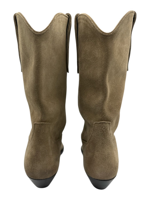 Isabel Marant Shoe Size 39 Taupe Beige Leather Upper Suede Western Boots Taupe Beige / 39