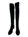 Stuart Weitzman Shoe Size 7.5B Black Leather & Textile Upper Suede Boots Black / 7.5B
