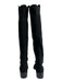 Stuart Weitzman Shoe Size 7.5B Black Leather & Textile Upper Suede Boots Black / 7.5B