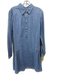 Veronica Beard Size 10 Blue Wash Cotton Snap Button Collared Long Sleeve Dress Blue Wash / 10