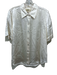 L'agence Size M White Silk Satin Button Front Collared Top White / M