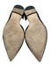 Jimmy Choo Shoe Size 38 Black Leather Suede Pointed Toe Ankle Wrap D'orsay Flats Black / 38