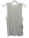 Vince Size L White Lyocell blend Ribbed Trim Crew Neck Sleeveless Top White / L