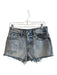 Levi's Premium Size 27 Blue 100% Cotton Denim Distressed Mid Rise Cut Off Shorts Blue / 27