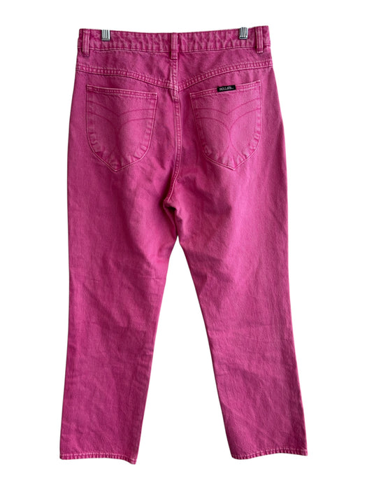 Rolla's Size 30 Pink 100% Cotton Denim Solid High Rise Straight Jeans Pink / 30