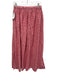 Playa Lucila Size S Red & White Cotton Checked Elastic Waist Side Slits Skirt Red & White / S