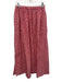 Playa Lucila Size S Red & White Cotton Checked Elastic Waist Side Slits Skirt Red & White / S