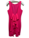 Badgley Mischka Size 6 Hot pink Polyester Sleeveless Wide Neck Below knee Dress Hot pink / 6