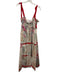 Hunter Bell Size XS White & Multi Cotton Tie Straps Mixed Floral Smocked Dress White & Multi / XS