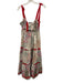 Hunter Bell Size XS White & Multi Cotton Tie Straps Mixed Floral Smocked Dress White & Multi / XS