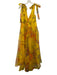 Staud Size 4 Yellow, Orange, Purple Polyester Sleeveless Floral Print Maxi Dress Yellow, Orange, Purple / 4