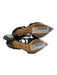 Casadei Shoe Size 7 Black Leather Zipper Back Gladiator Pointed Toe Shoes Black / 7