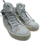 Guiseppe Zanotti Shoe Size 36 White & Iridescent Leather Glitter Sneakers White & Iridescent / 36