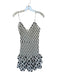 Lovers + Friends Size M Black & White Polyester Blend Polka Dots Ruffle Dress Black & White / M