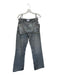 Zara Size 4 Grey Cotton Blend Sequin Detail Straight Cropped Pants Set Grey / 4