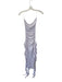 Lioness Size XS Lilac Strapless Ruffle Scrunch Detail Mini Dress Lilac / XS